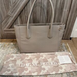 Dagne Dover Light Gray Tote Bag